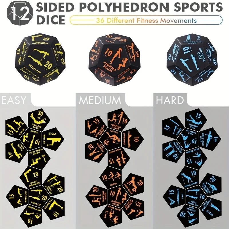 MoveRoll™ – 12-Sided Fitness Dice