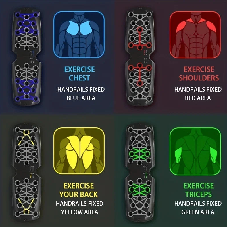 PowerBoard™ Multifunction Push-Up Training System